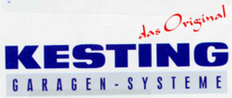 Das Original KESTING GARAGEN-SYSTEME Logo (DPMA, 22.04.2000)