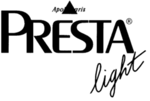 PRESTA light Apollinaris Logo (DPMA, 02.08.2001)