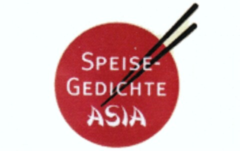 SPEISE-GEDICHTE ASIA Logo (DPMA, 11/26/2009)