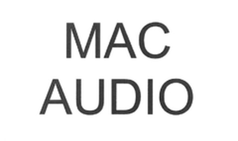 MAC AUDIO Logo (DPMA, 29.09.2016)