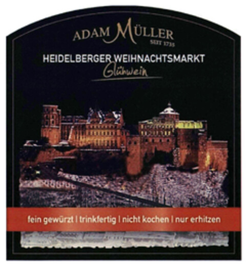 ADAM MÜLLER HEIDELBERGER WEIHNACHTSMARKT Glühwein Logo (DPMA, 23.10.2019)