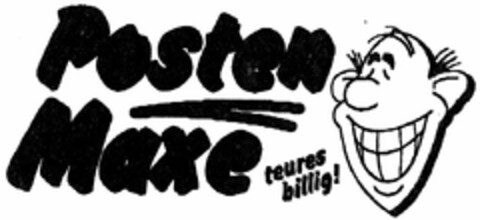 Posten Maxe teures billig! Logo (DPMA, 07/18/2005)