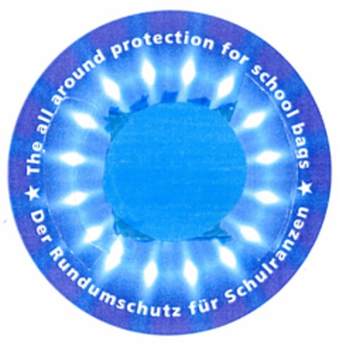 The all around protection for school bags Logo (DPMA, 12/31/2005)