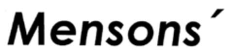 Mensons' Logo (DPMA, 31.07.1997)