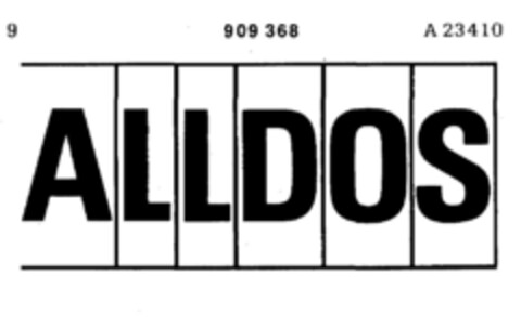 A L L D O S Logo (DPMA, 09.03.1972)