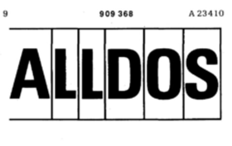 A L L D O S Logo (DPMA, 03/09/1972)