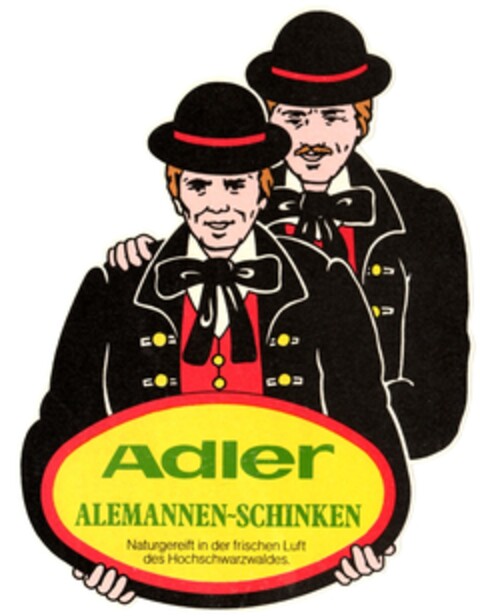 Adler ALEMANNEN-SCHINKEN Logo (DPMA, 23.05.1979)