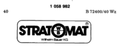 STRATOMAT Wilhelm Bauer KG Logo (DPMA, 14.05.1983)