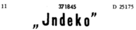 "Indeko" Logo (DPMA, 02/05/1927)