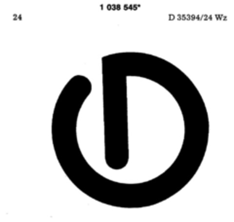 1038545 Logo (DPMA, 16.07.1980)