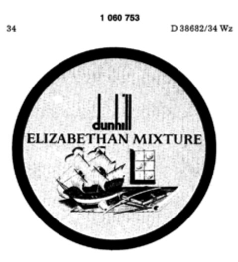 dunhill ELIZABETHAN MIXTURE Logo (DPMA, 06/24/1983)