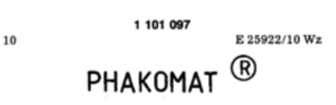 PHAKOMAT Logo (DPMA, 23.05.1986)