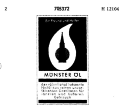 MÜNSTER ÖL Logo (DPMA, 23.08.1956)