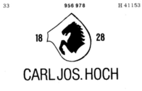 CARL JOS.HOCH (1828) Logo (DPMA, 11/27/1975)