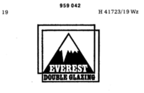 EVEREST DOUBLE GLAZING Logo (DPMA, 04/12/1976)