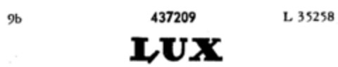 LUX Logo (DPMA, 21.06.1930)