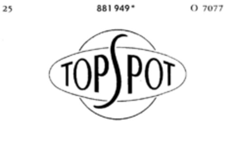 TOP SPOT Logo (DPMA, 05.03.1971)