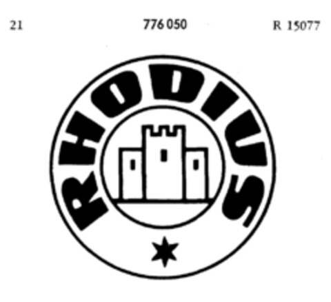 RHODIUS Logo (DPMA, 07.06.1961)