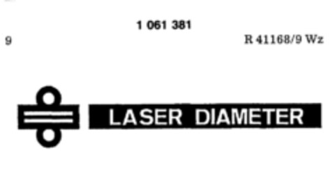 LASER DIAMETER Logo (DPMA, 09.07.1983)