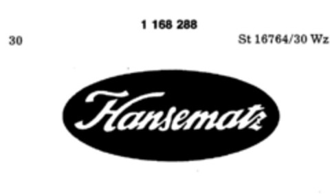 Hansematz Logo (DPMA, 04/24/1990)