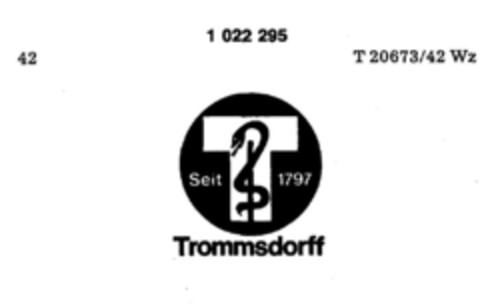 TROMMSDORFF Logo (DPMA, 11/07/1980)