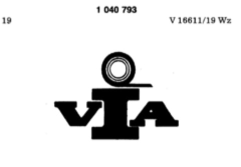 VIA Logo (DPMA, 12.05.1979)