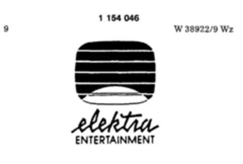 elektra ENTERTAINMENT Logo (DPMA, 10.02.1989)