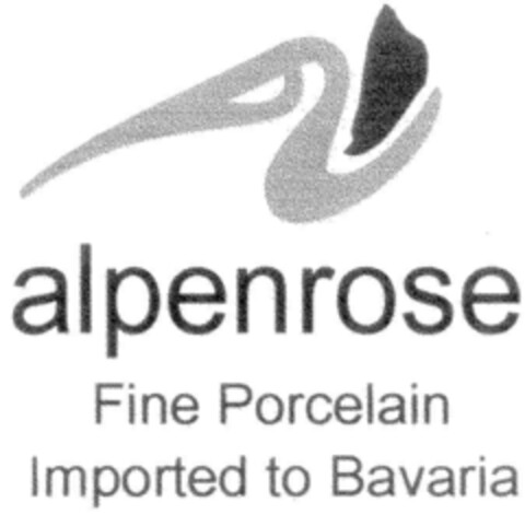 alpenrose Fine Porcelain Imported to Bavaria Logo (DPMA, 15.06.2000)