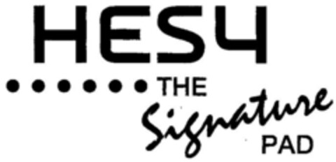 HESY THE Signature PAD Logo (DPMA, 15.08.2000)