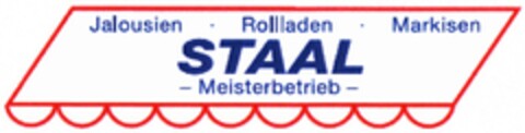 Jalousien Rollladen Markisen STAAL -Meisterbetrieb- Logo (DPMA, 12/01/2010)