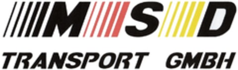 M S D TRANSPORT GMBH Logo (DPMA, 06.09.2013)