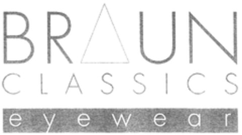 BRAUN CLASSICS eyewear Logo (DPMA, 23.09.2014)