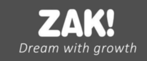 ZAK! Dream with growth Logo (DPMA, 11/28/2018)