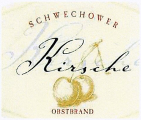 SCHWECHOWER Kirsche OBSTBRAND Logo (DPMA, 08.11.2003)