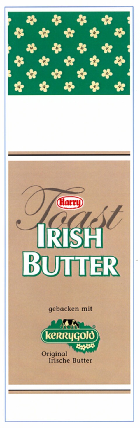 Harry Toast IRISH BUTTER gebacken mit KERRYGOLD Logo (DPMA, 01.10.2004)