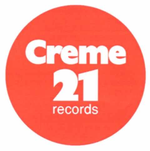 Creme 21 records Logo (DPMA, 12/02/2005)