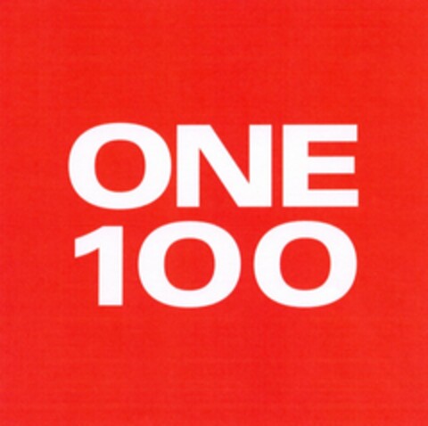 ONE 100 Logo (DPMA, 26.06.2006)