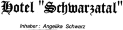 Hotel "Schwarzatal" Logo (DPMA, 15.04.1997)