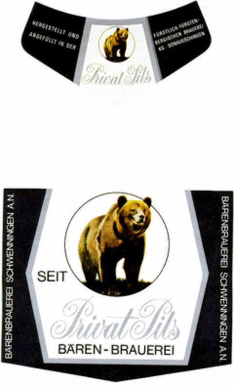 Privat Pils Bären-Brauerei Logo (DPMA, 05.08.1977)