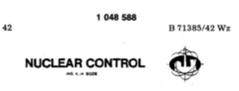 NUCLEAR CONTROL Logo (DPMA, 19.11.1982)