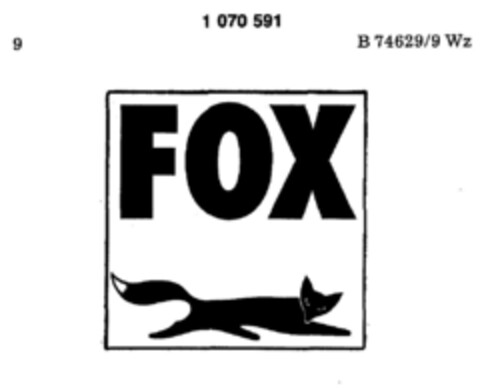 FOX Logo (DPMA, 22.05.1984)