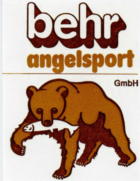 behr angelsport GmbH Logo (DPMA, 04/17/1985)