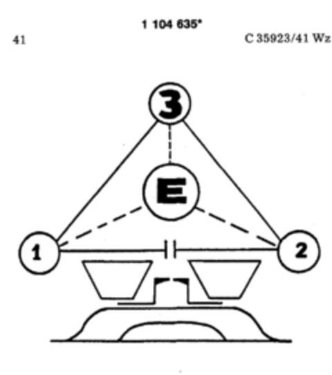 E 1 2 3 Logo (DPMA, 16.12.1986)