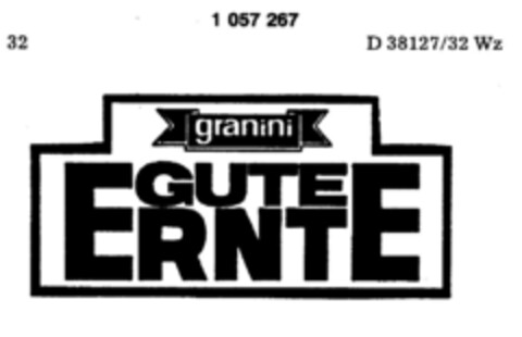 granini GUTE ERNTE Logo (DPMA, 15.01.1983)