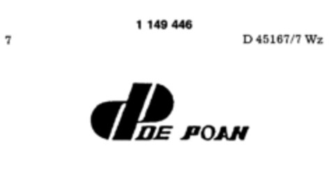 dP DE POAN Logo (DPMA, 09/08/1988)