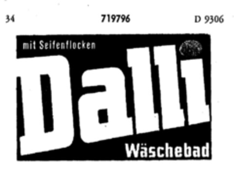 Dalli Wäschebad Logo (DPMA, 03/15/1958)