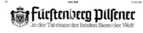 Fürstenberg Pilsener Logo (DPMA, 06/27/1974)