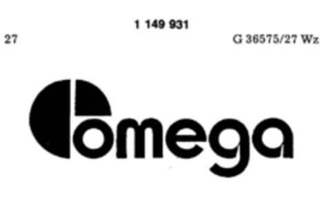 omega Logo (DPMA, 23.03.1989)