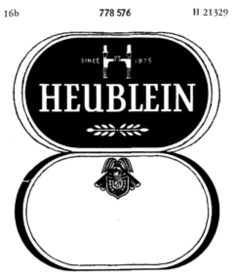 HEUBLEIN Logo (DPMA, 18.04.1962)
