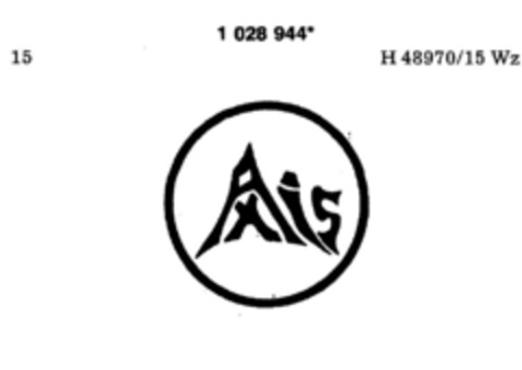 AXIS Logo (DPMA, 29.07.1981)